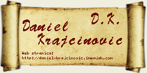 Daniel Krajčinović vizit kartica